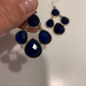 Blue Dangle Earrings